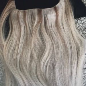 Elegant Blonde Hair Extension. Hidden crown. Beach blonde.